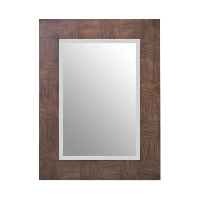 The Devon antique wall mirror is primed with a grey elm wood effect frame around the edges.  Dimensions; H74 x L4 x W14