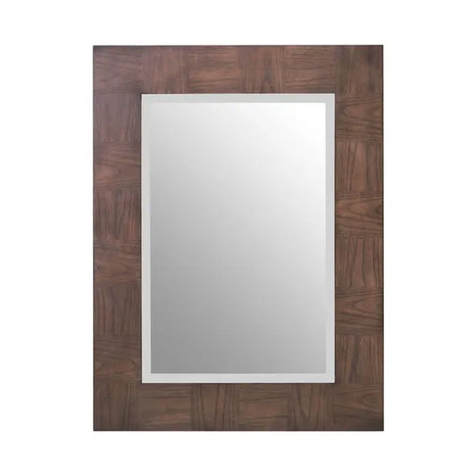 The Devon antique wall mirror is primed with a grey elm wood effect frame around the edges.  Dimensions; H74 x L4 x W14