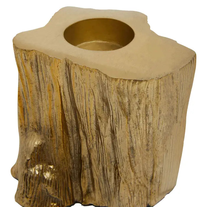 Ariante Set Of Two Gold Tealight Holders