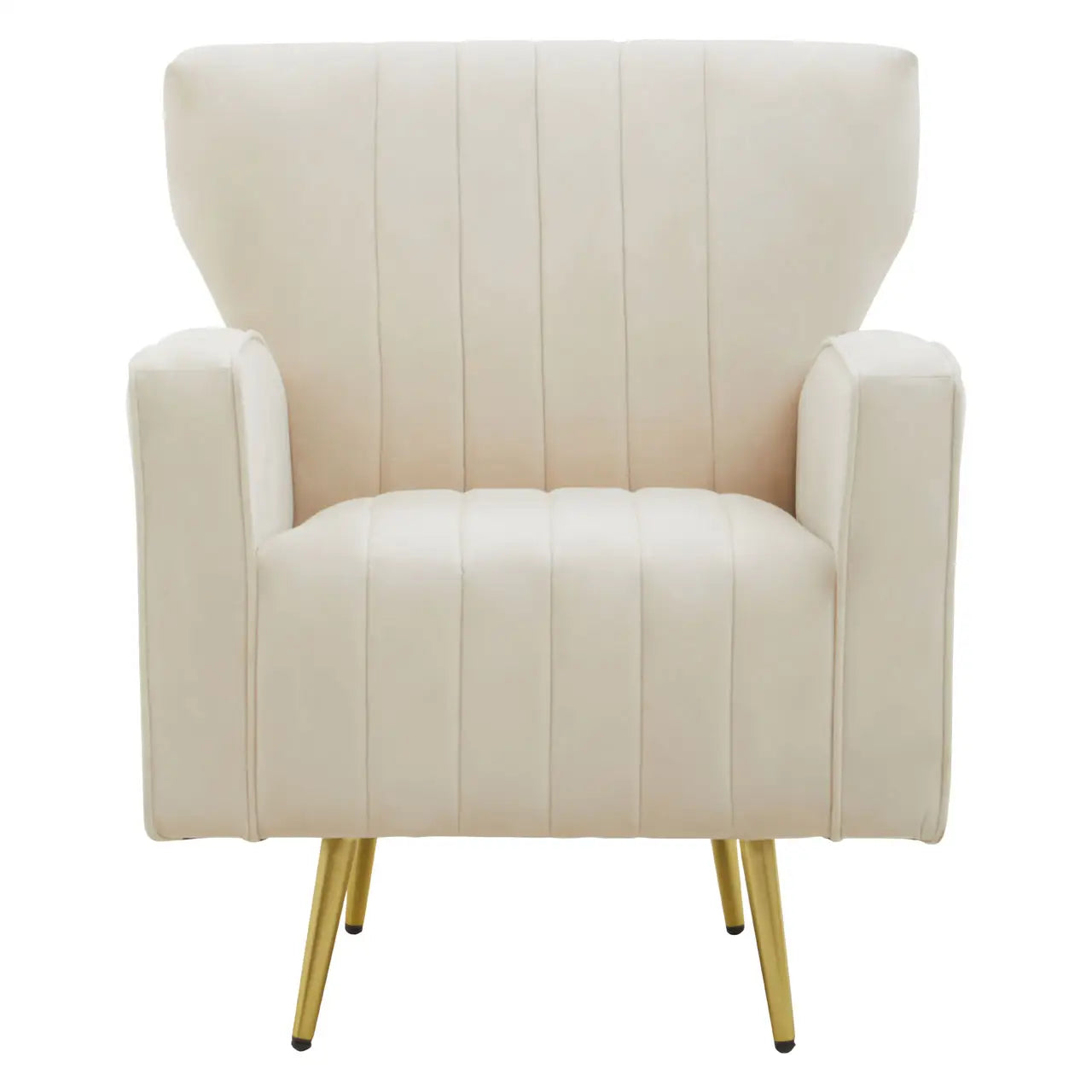 Halo Natural Velvet Armchair