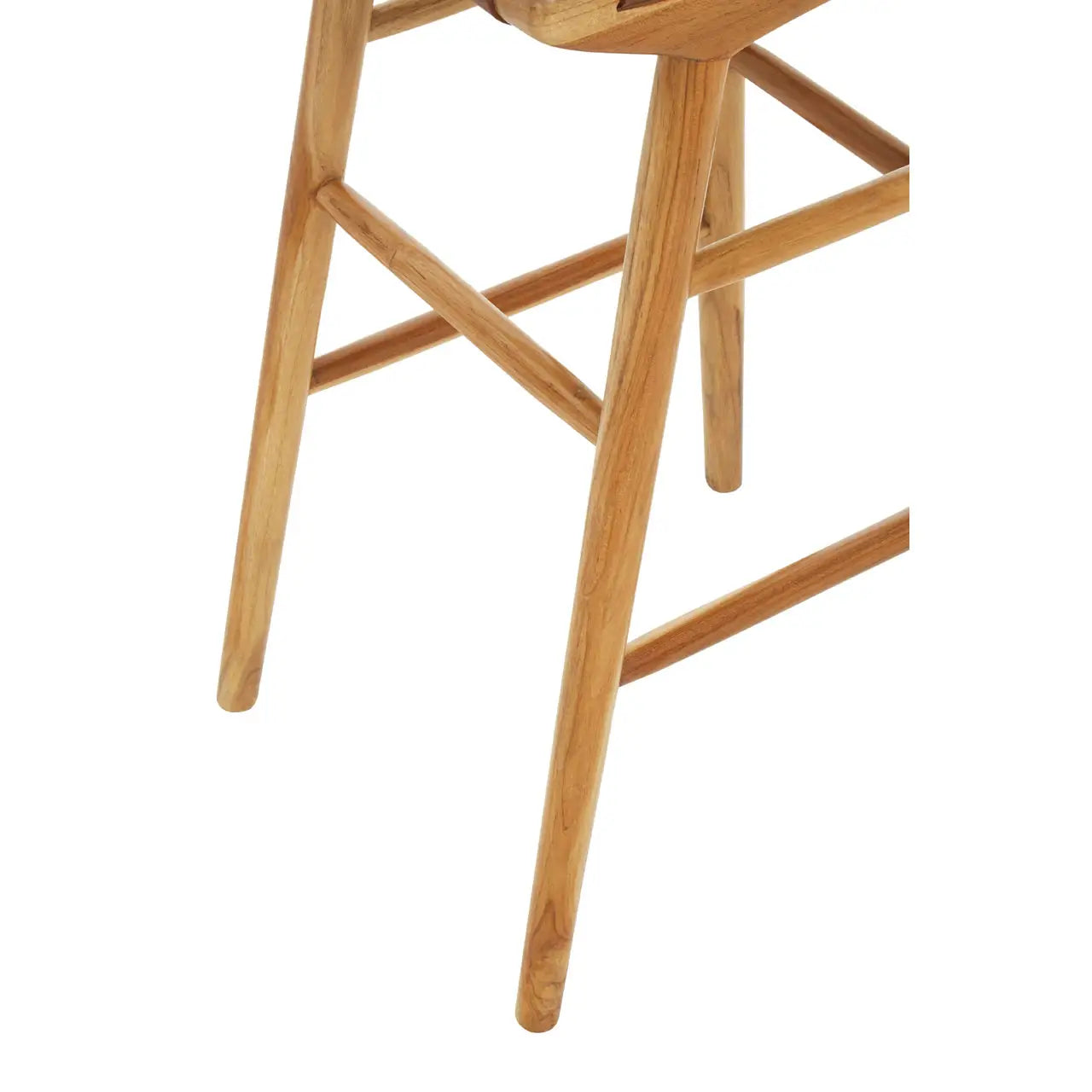 Kaboo Light Brown Leather Stool