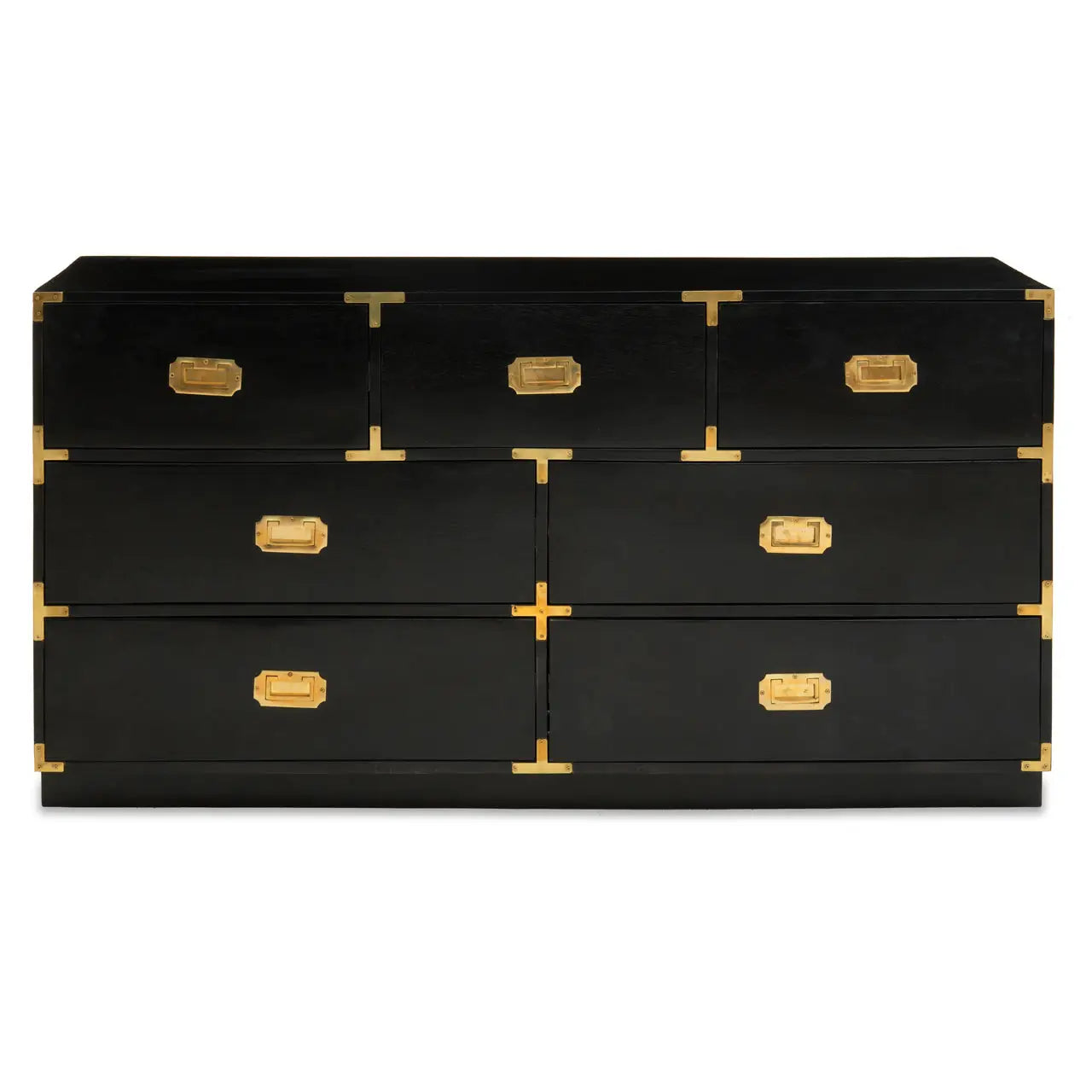 Sagittarius Seven Drawer Black Mango Wood Chest