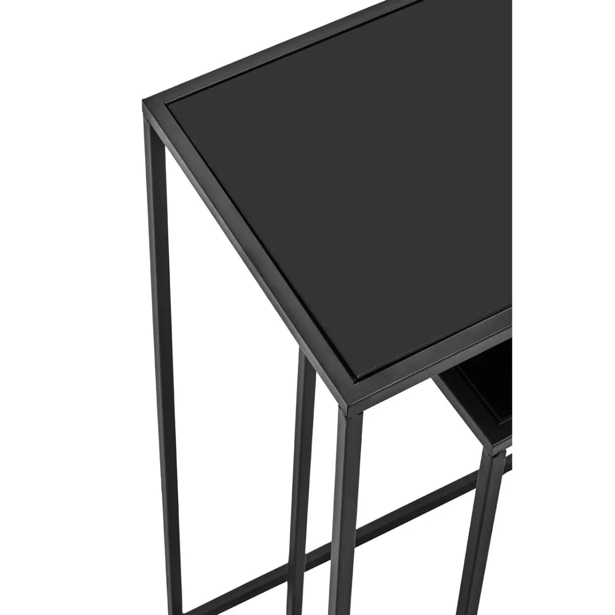 Aventus Set Of Two Black Console Tables