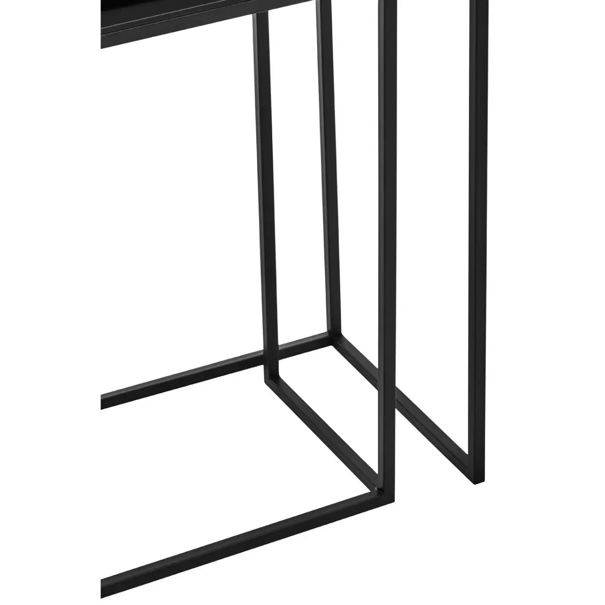 Aventus Set Of Two Black Console Tables