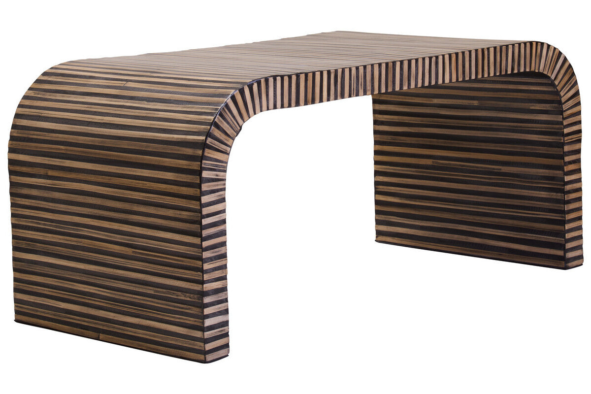 Bambu Inlay Curved Coffee Table