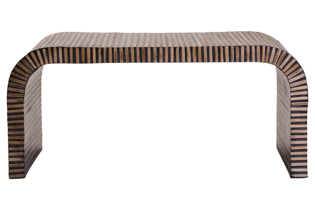 Bambu Inlay Curved Coffee Table