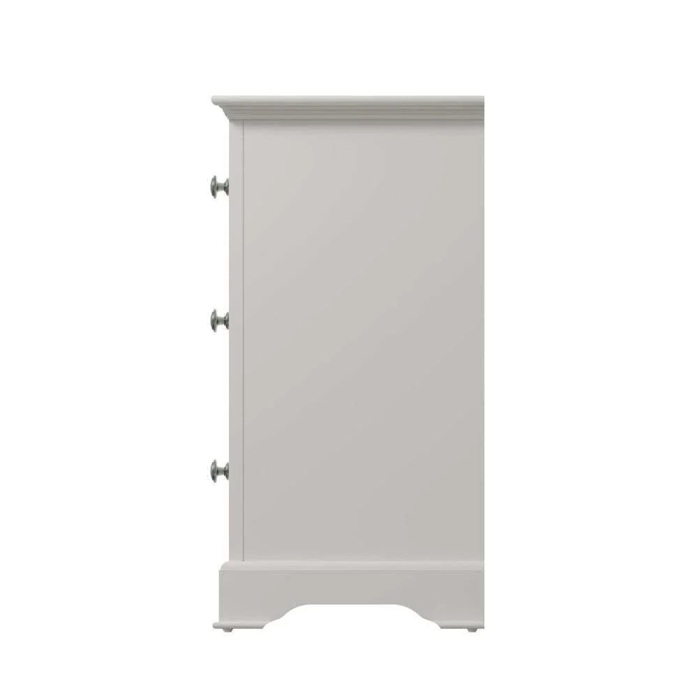 Bordeaux Bedroom White - 6 Drawer Chest