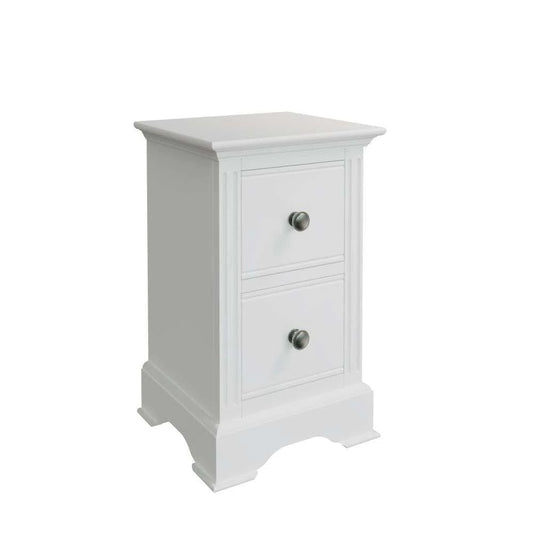 Our Bordeaux Bedroom range brings simple sophistication to any bedroom space. With its clean lines and beautiful details, it’s the perfect furniture for an elegant bedroom.  Dimensions; 35 x 32 x 56.5 cm