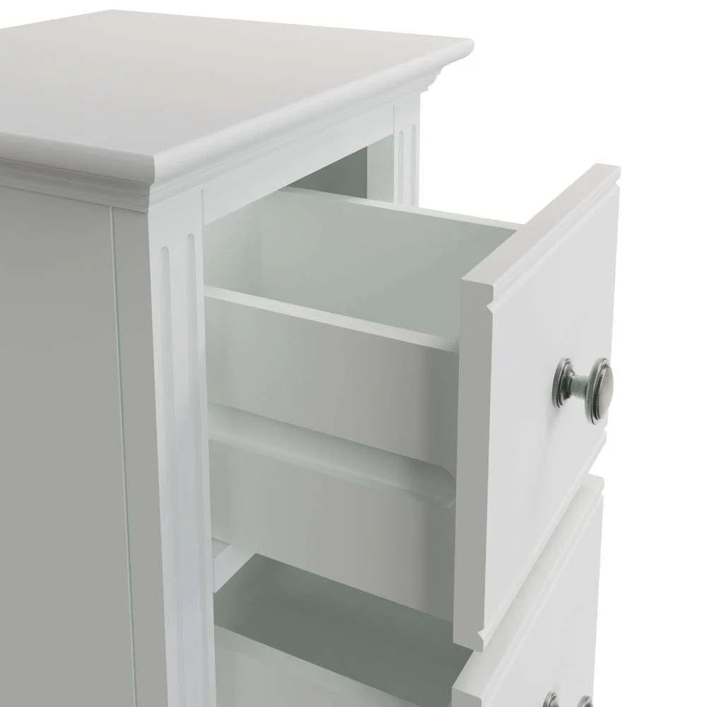 Bordeaux Bedroom White - Small Bedside