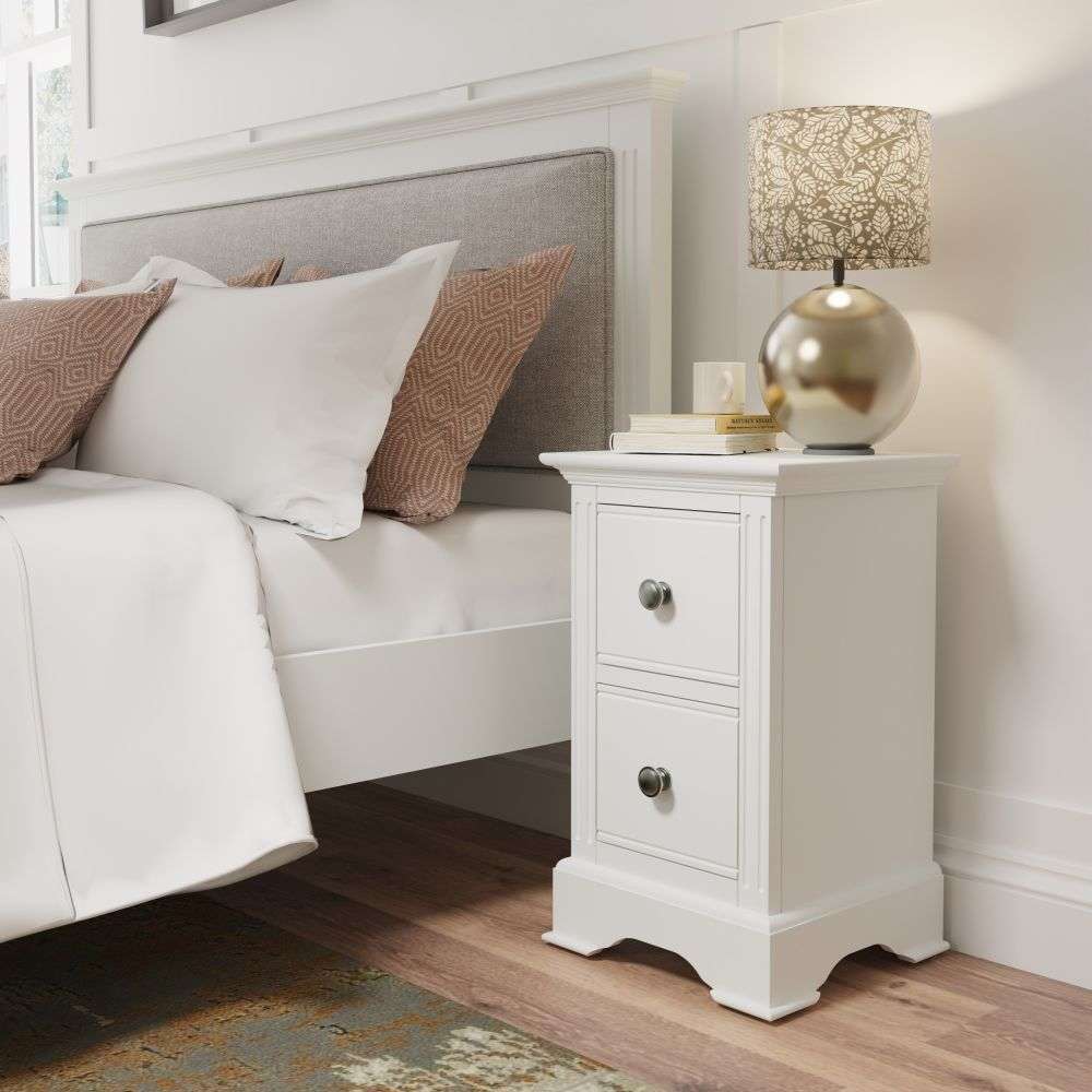 Bordeaux Bedroom White - Small Bedside