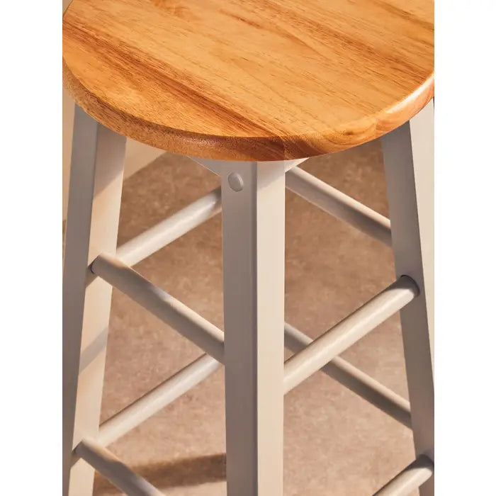 Chesher Natural and Grey Wood Bar Stool