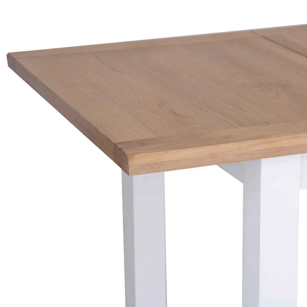 Ernest Dining White - 1.2m butterfly extending table
