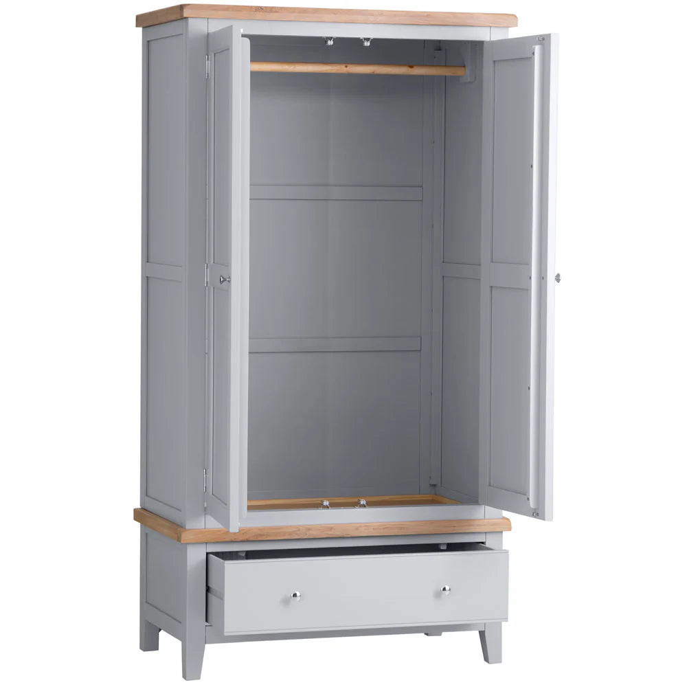 Ernest Bedroom Grey - 2 Door wardrobe
