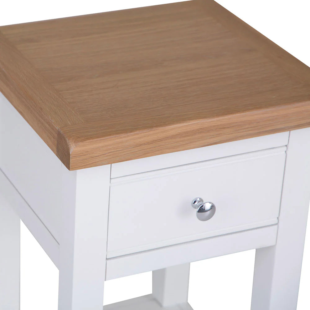 Ernest Dining White - Lamp table