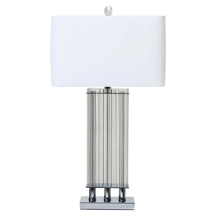 Ellen Table Lamp With Matte Silver Base