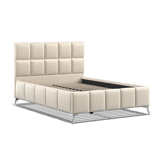 Fabric Bed Brunel Beige - 4'6 Fabric Bedframe