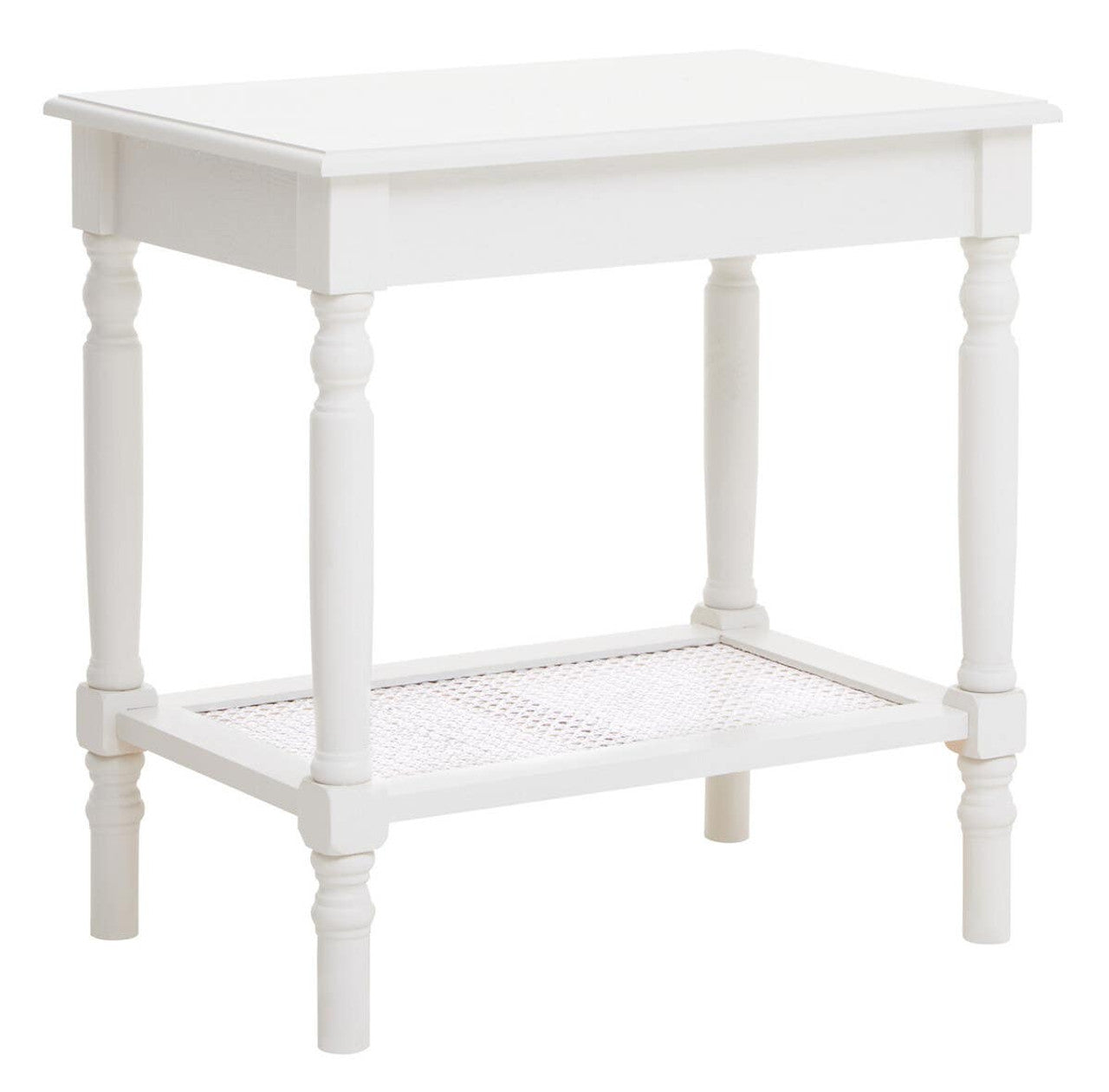 Helder White Side Table