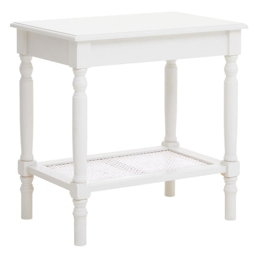 Helder White Side Table