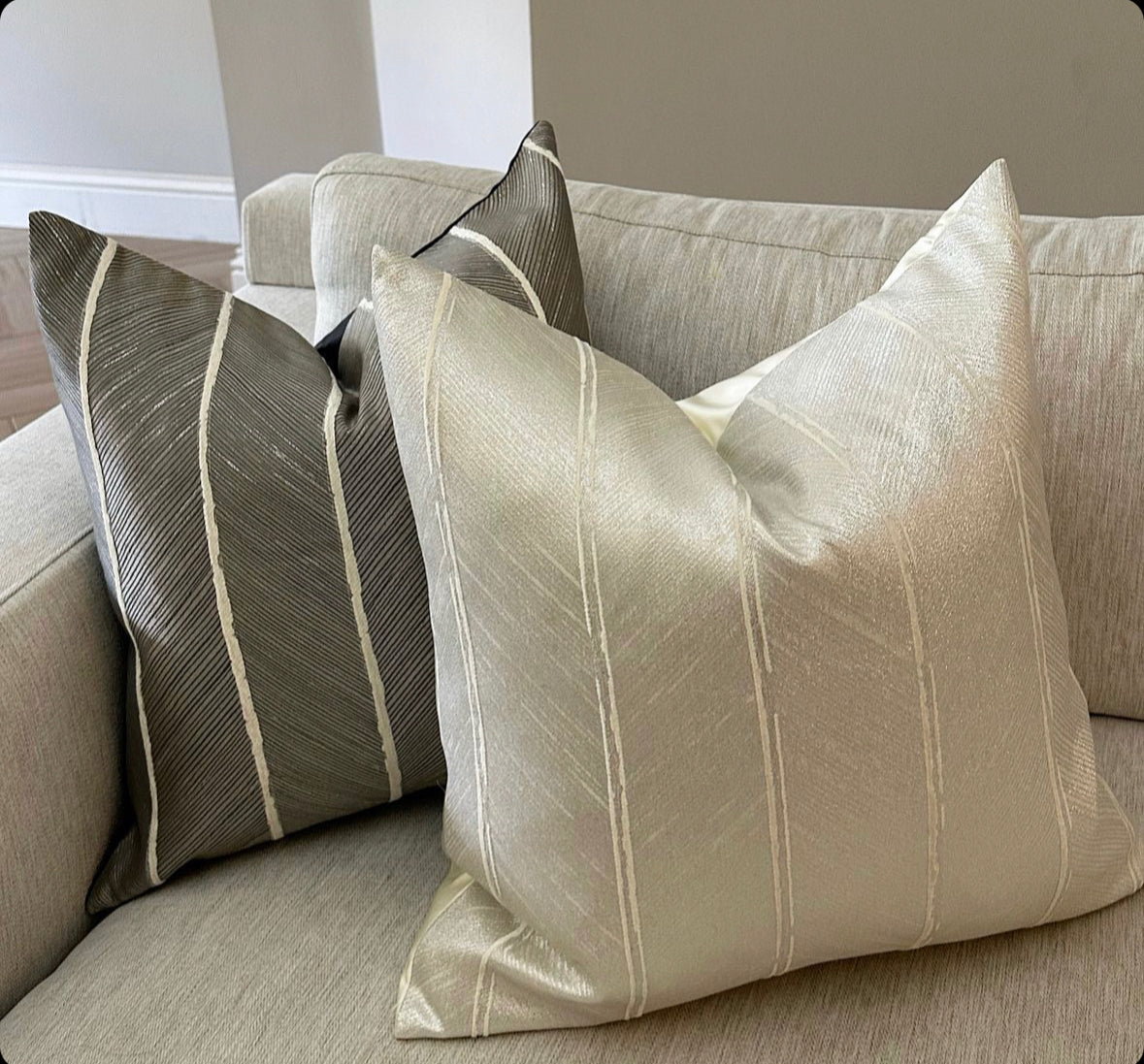 Celine Cushion (Champagne or Mocha)