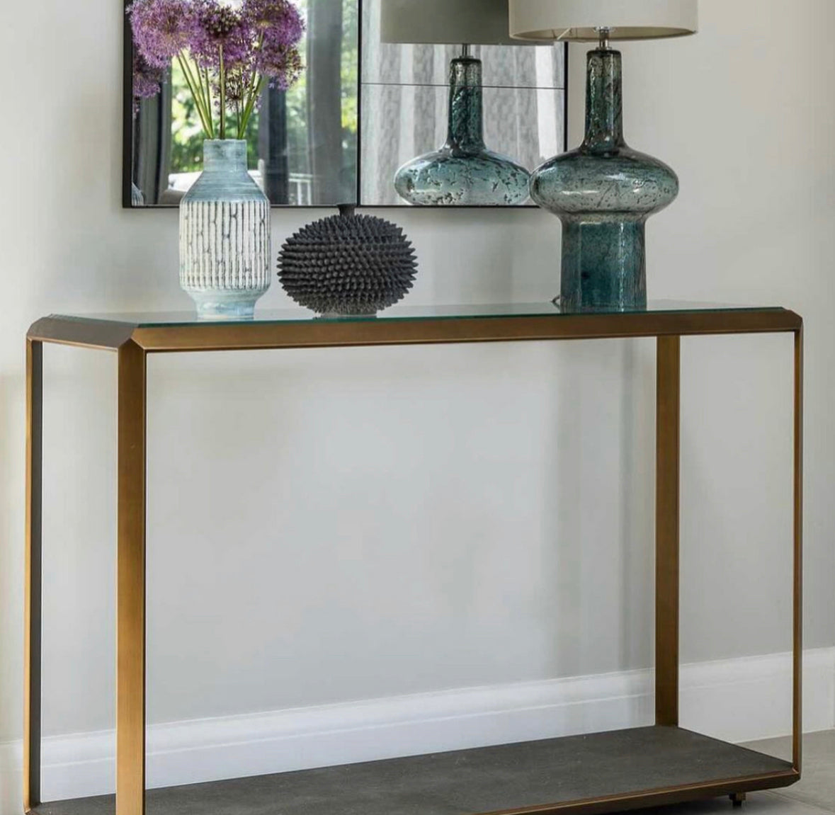 Earl Console Table (Ivory or Grey)