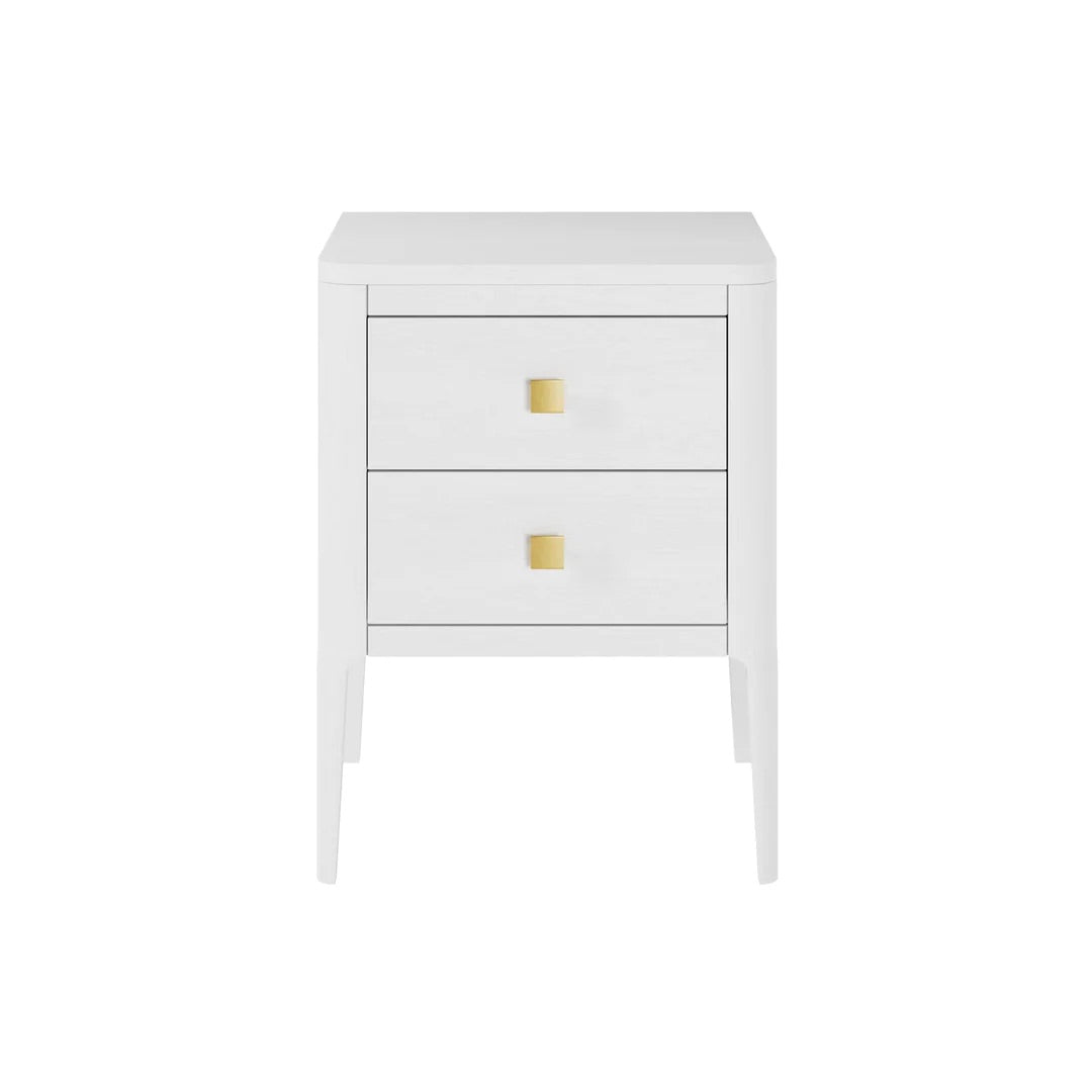 Compact, beautifully neat and styled in a gorgeous stained dark oak, the Audrina bedside table brings subtle luxury to any space.