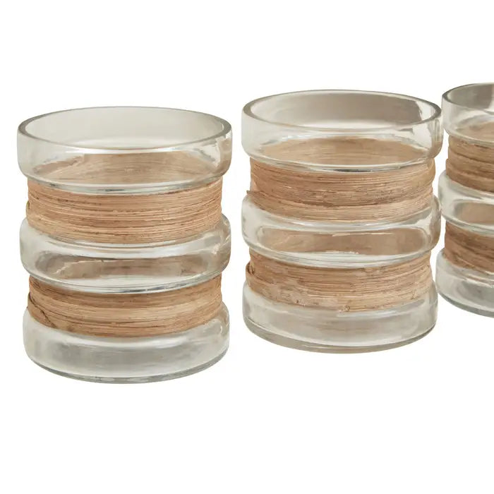 Kute Natural Candle Holders - Set Of 3