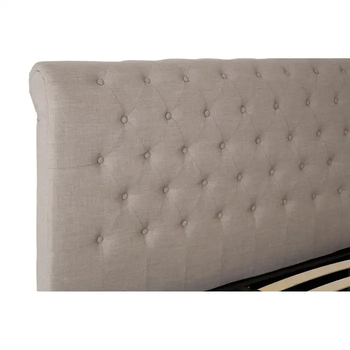 Ontaro Light Grey Ottoman Double Bed