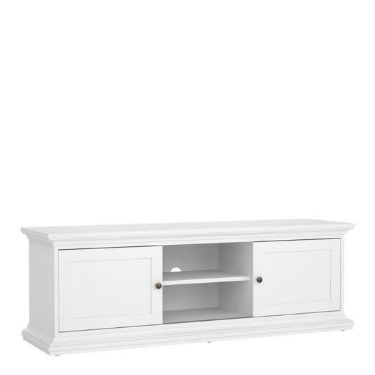 Perth TV Unit In White
