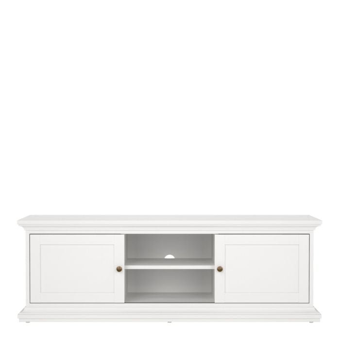 Perth TV Unit In White