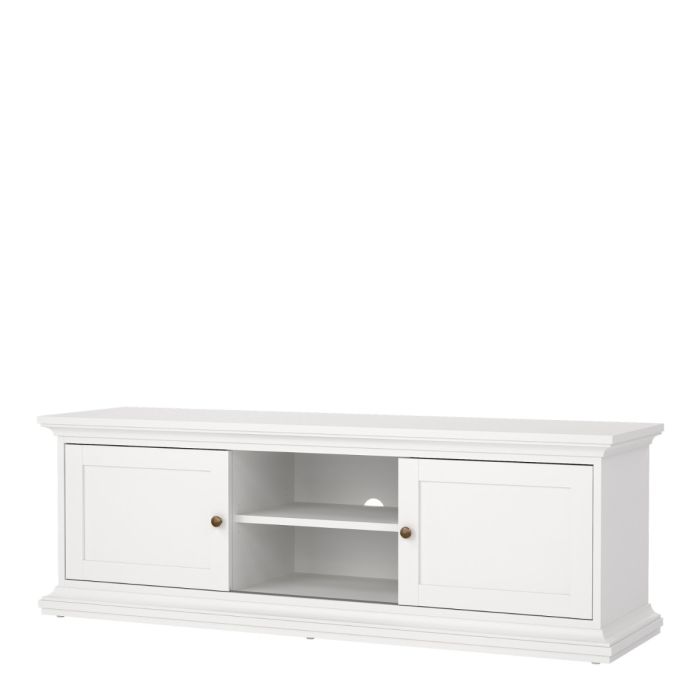 Perth TV Unit In White