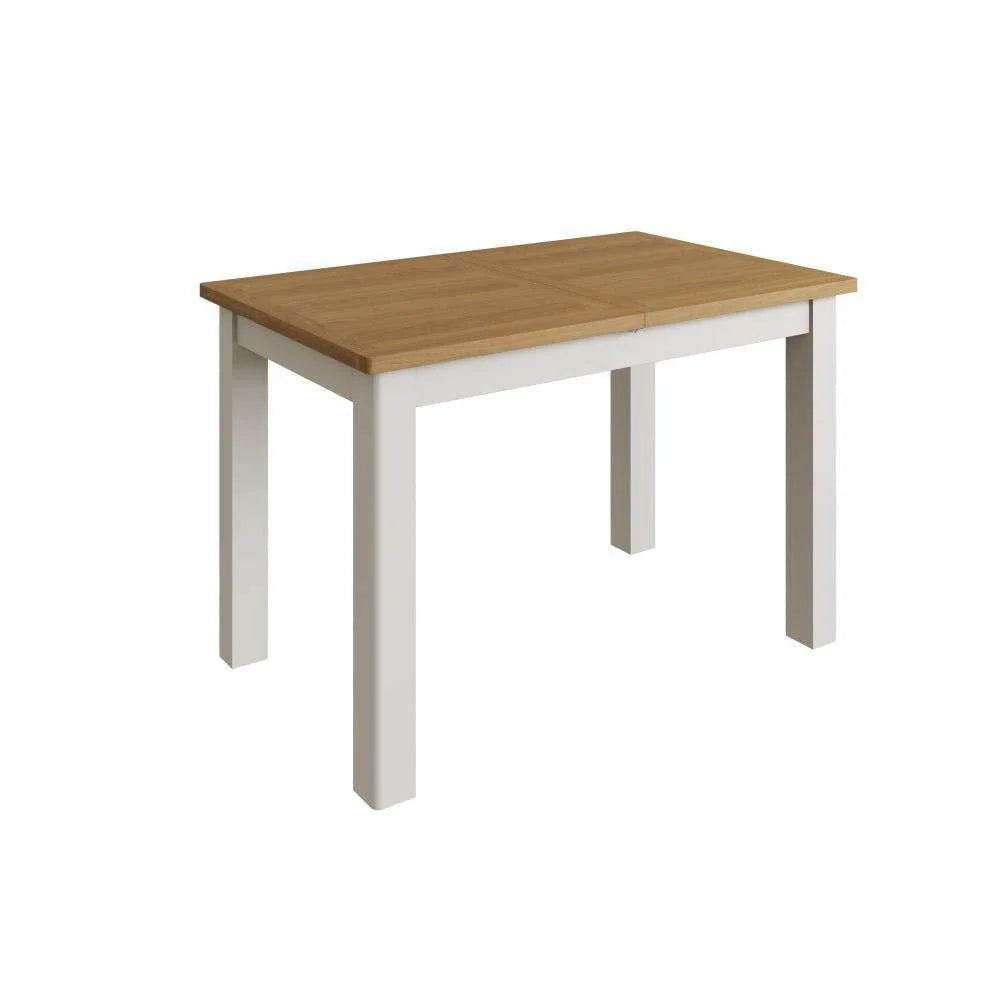 This oak and painted range is designed and manufactured to bring you exceptional value. Painted in our lovely Dove Grey, with soft, rounded corners each item is beautifully proportioned to add traditional style to modern homes.  Dimensions; 120 x 75 x 78 cm