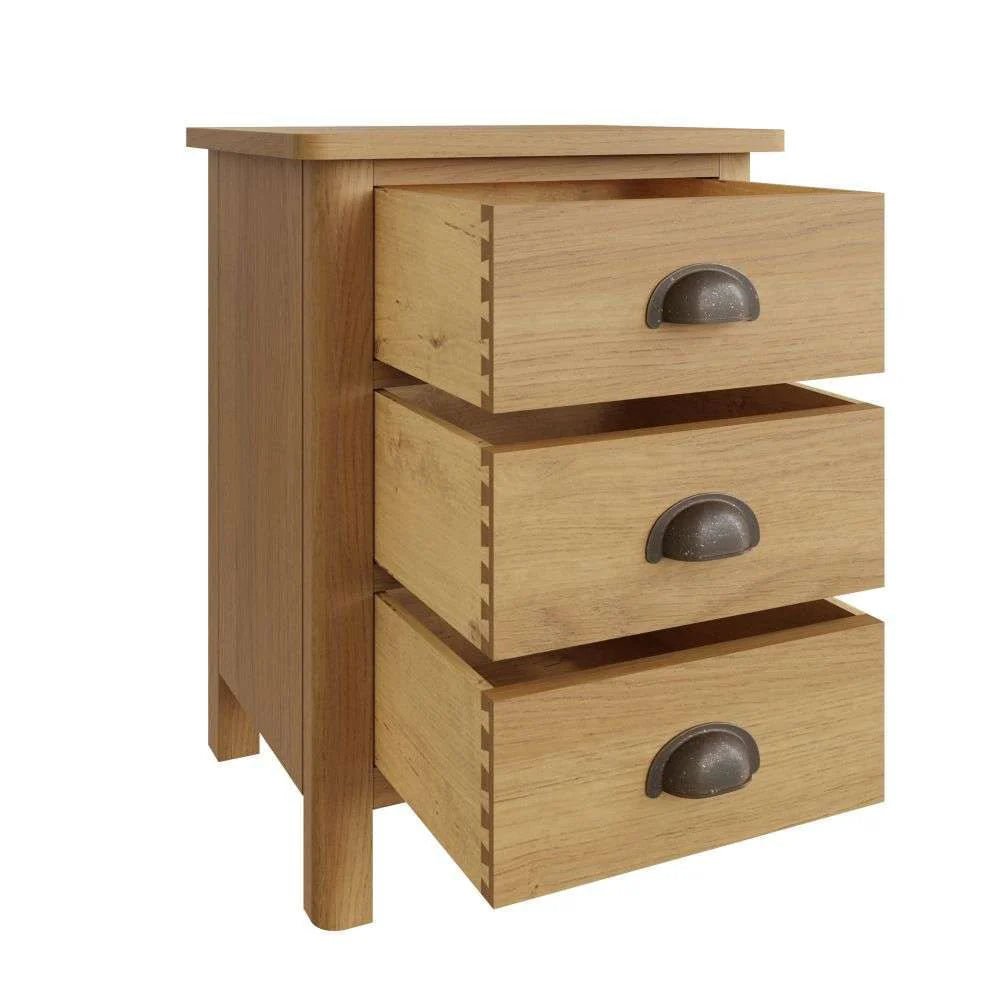 Rio Bedroom - 3 Drawer Bedside