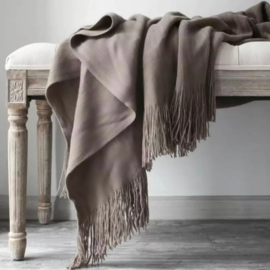 Cashmere throw.