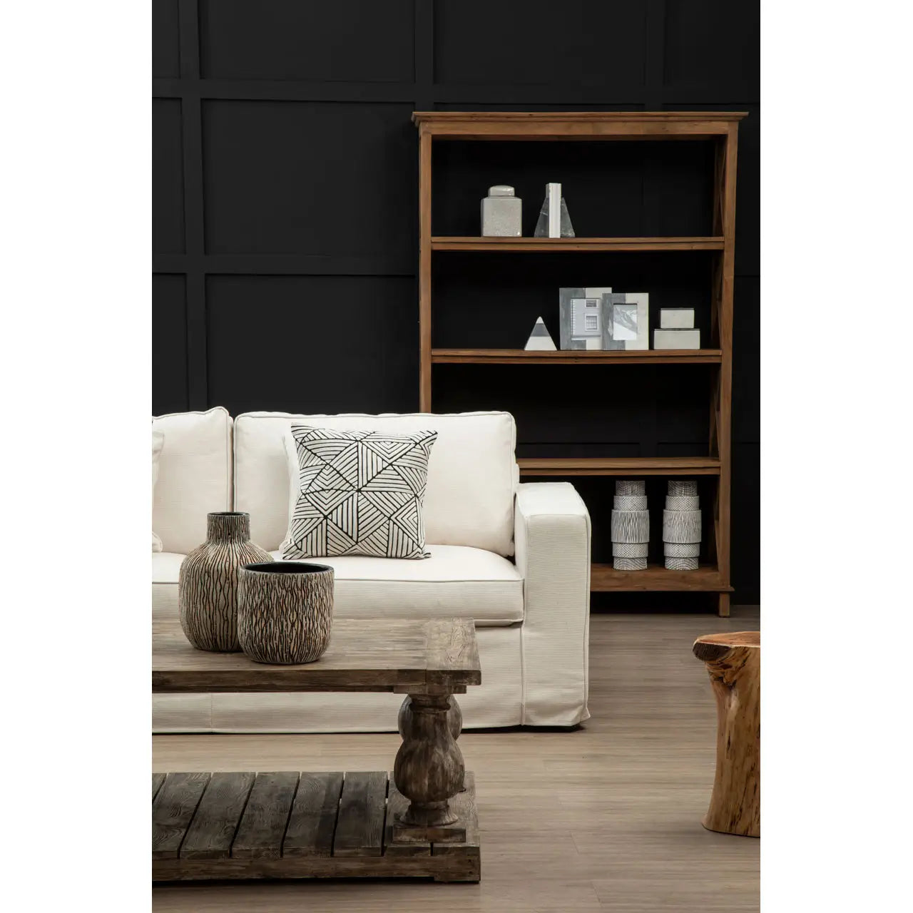 Soft touch cream 3 seater sofa.
