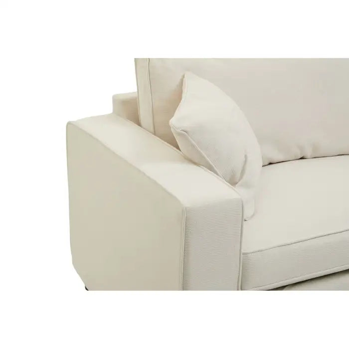 Soft touch cream 3 seater sofa.