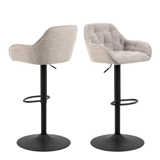 Blake Swivel Bar Stool In Monza Beige (Set of 2)