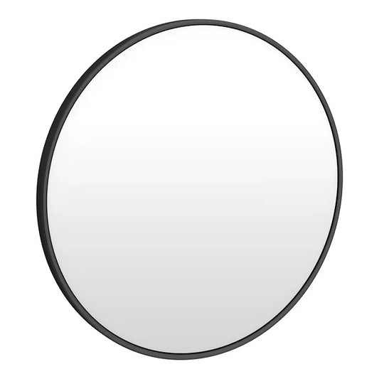 Orbis Round Mirror With Black Frame