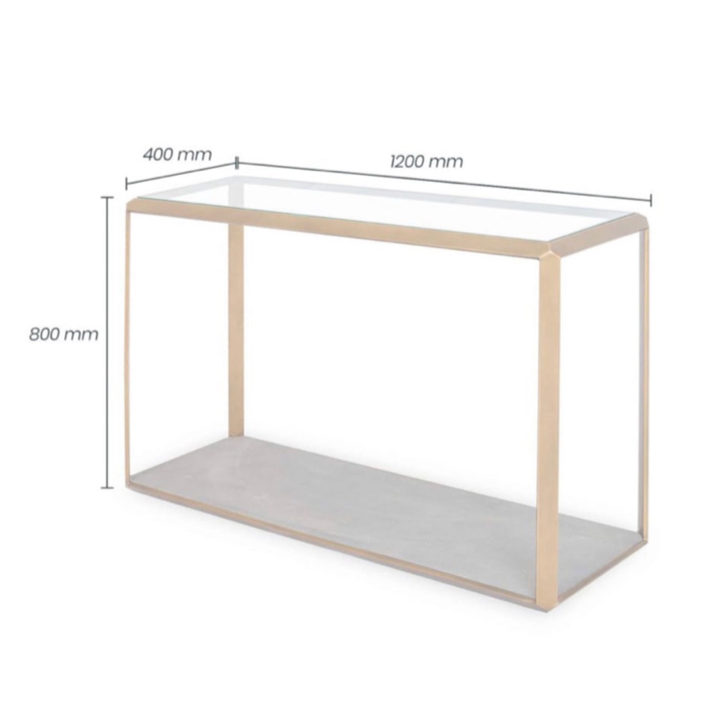 Earl Console Table (Ivory or Grey)