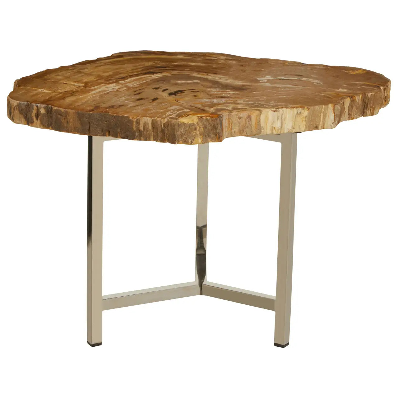 Natural wood small side table. 
