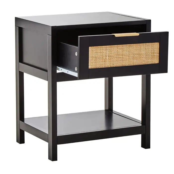 Sherwood Black Wood Side Table