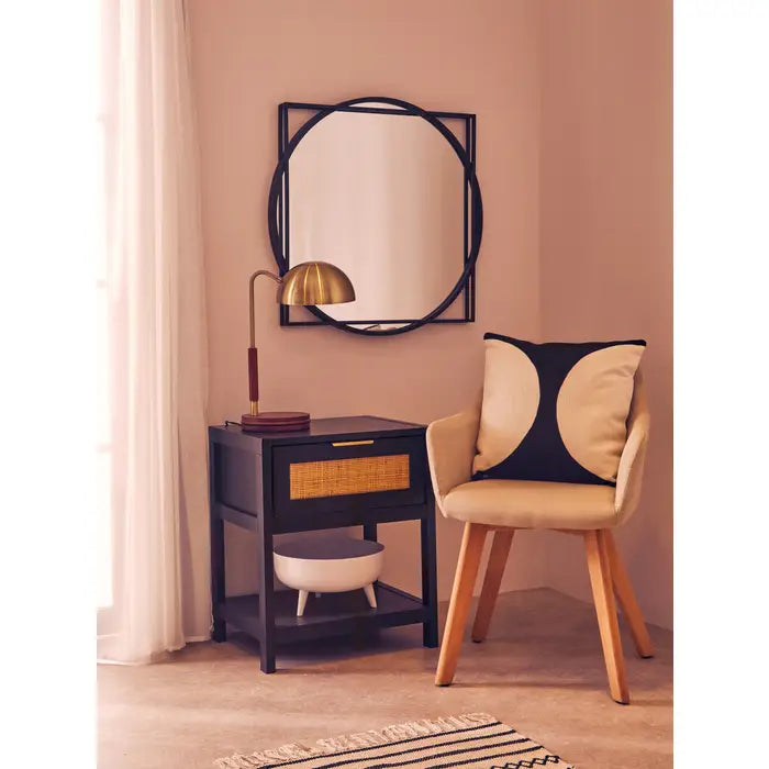 Sherwood Black Wood Side Table