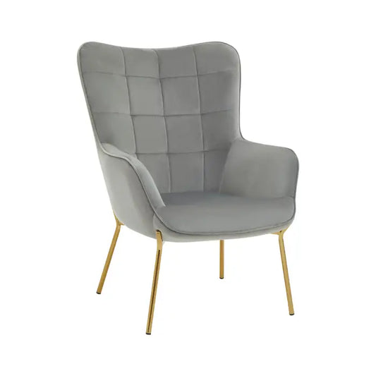 Sierra Grey Velvet Chair