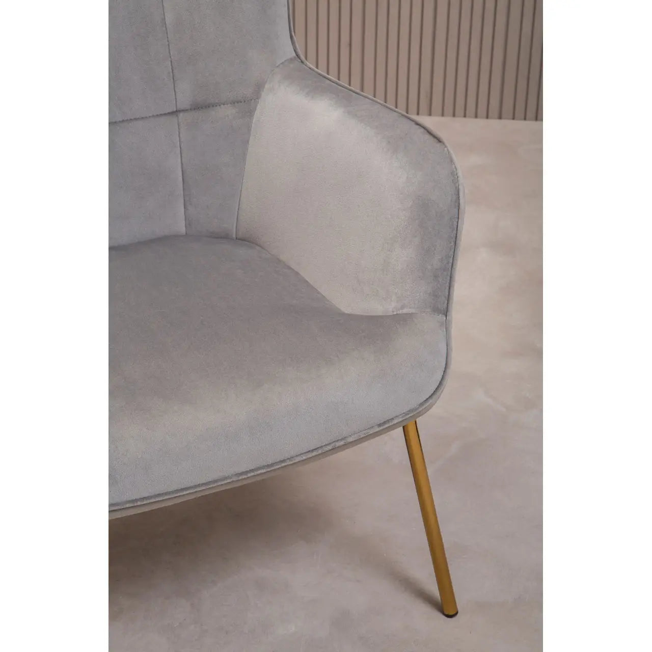 Sierra Grey Velvet Chair