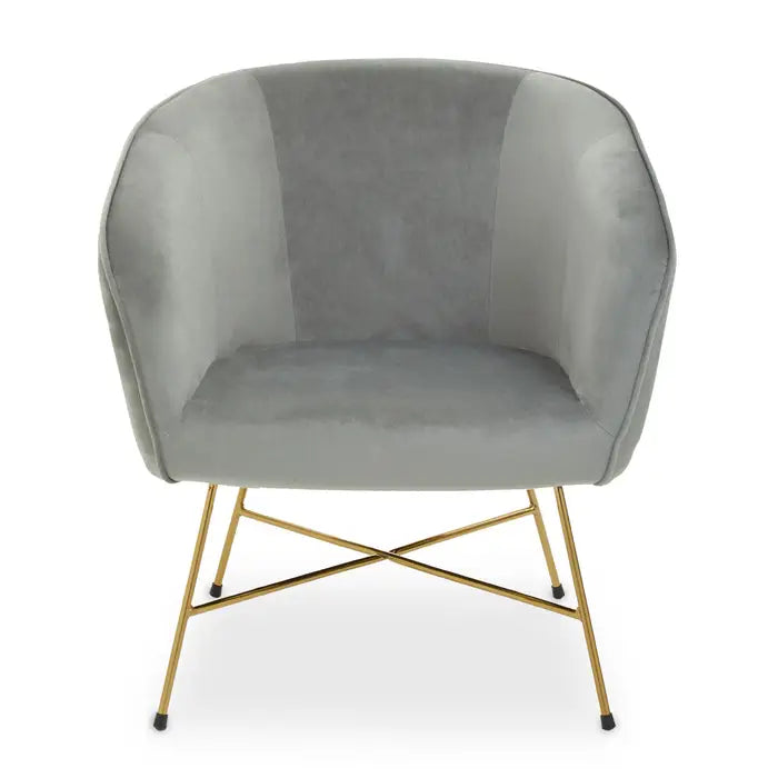 Sierra Grey Chair With Metal Frame