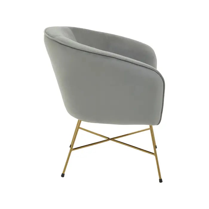 Sierra Grey Chair With Metal Frame
