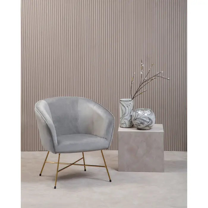 Sierra Grey Chair With Metal Frame