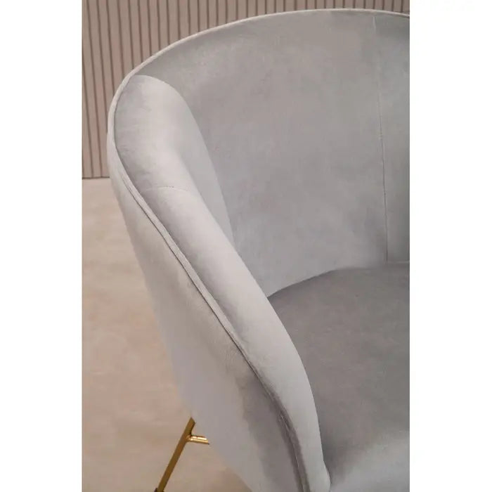 Sierra Grey Chair With Metal Frame