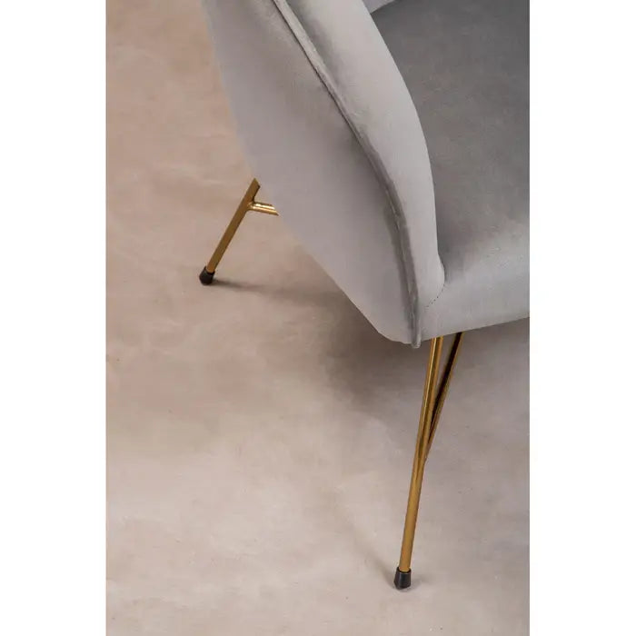 Sierra Grey Chair With Metal Frame