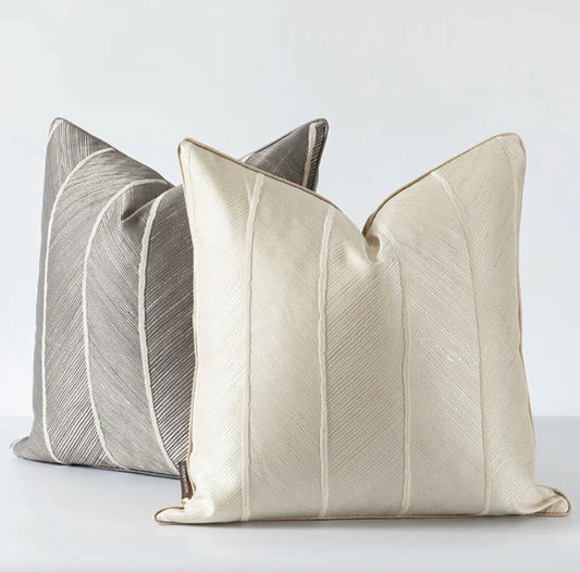 Add elegance and visual texture to your space with our Celine cushions. Crafted from 100% linen with crisp lines of cotton, these stunning cushions come in two beautiful colourways: mocha and champagne. The Celine cushions are the perfect addition to any room, offering both style and comfort.